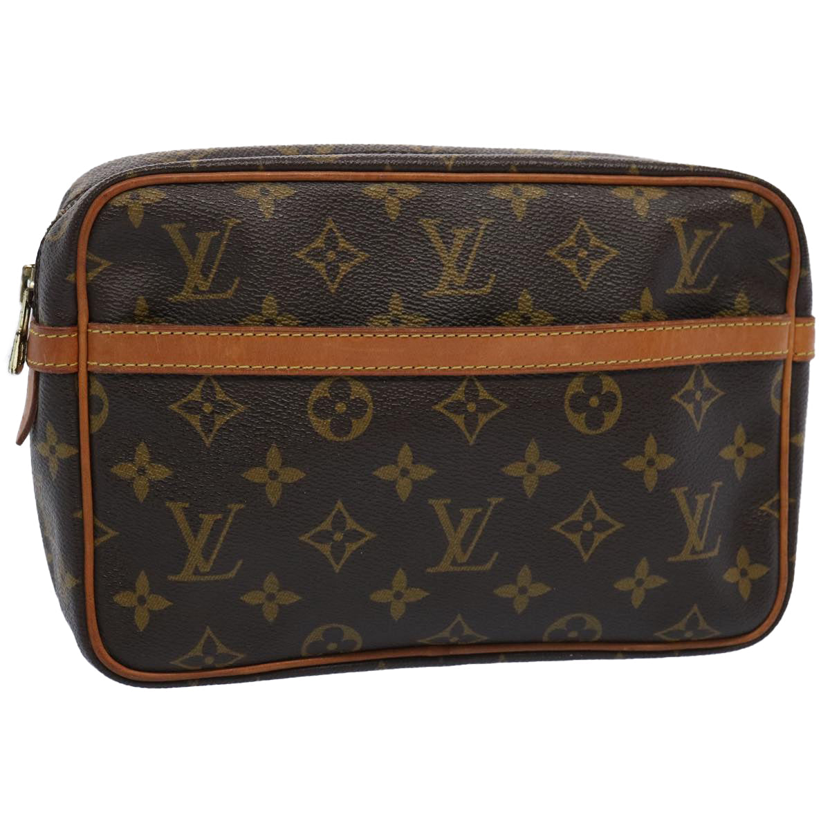 LOUIS VUITTON Monogram Compiegne 23 Clutch Bag M51847 LV am5478