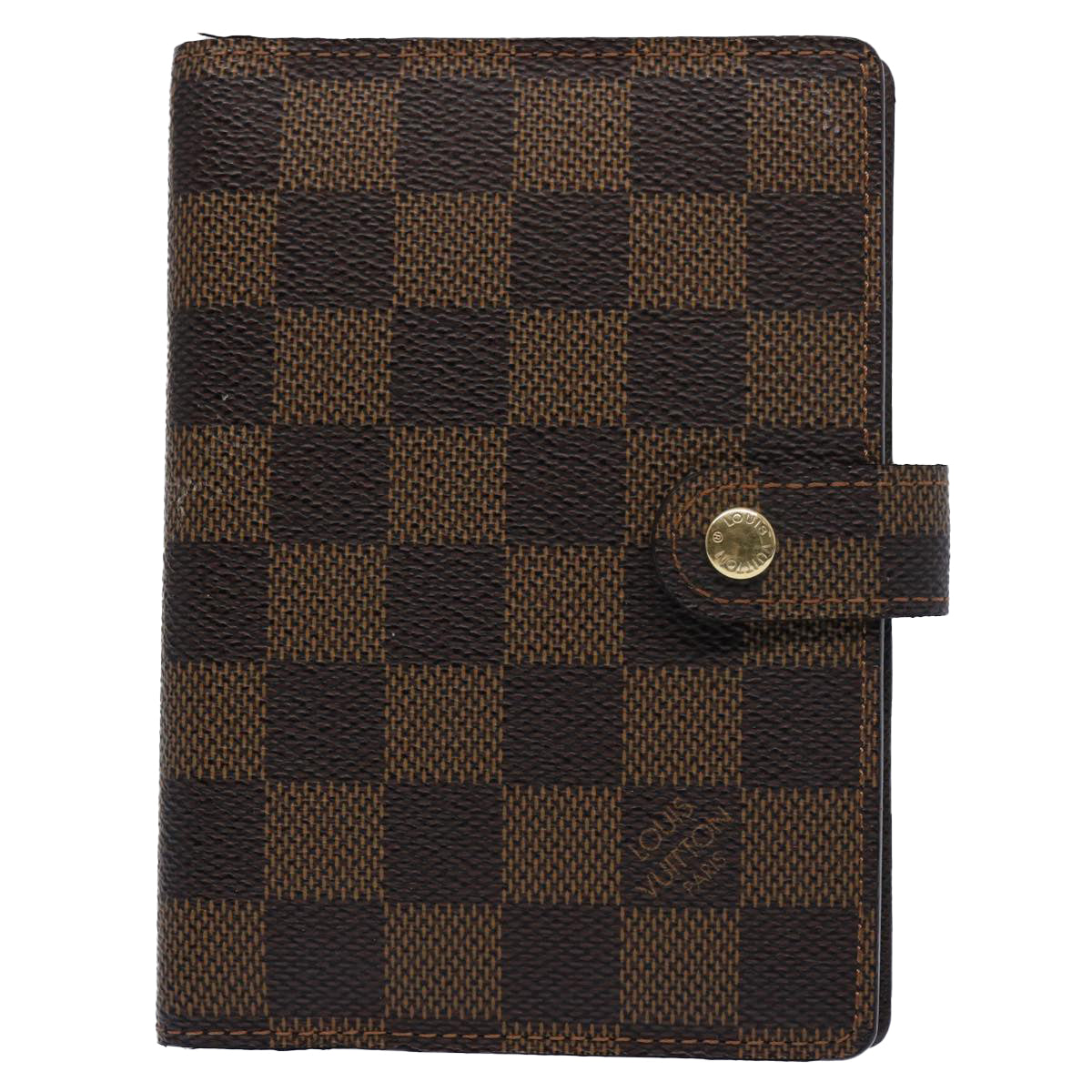 LOUIS VUITTON Damier Ebene Agenda PM Day Planner Cover R20029 LV am5498