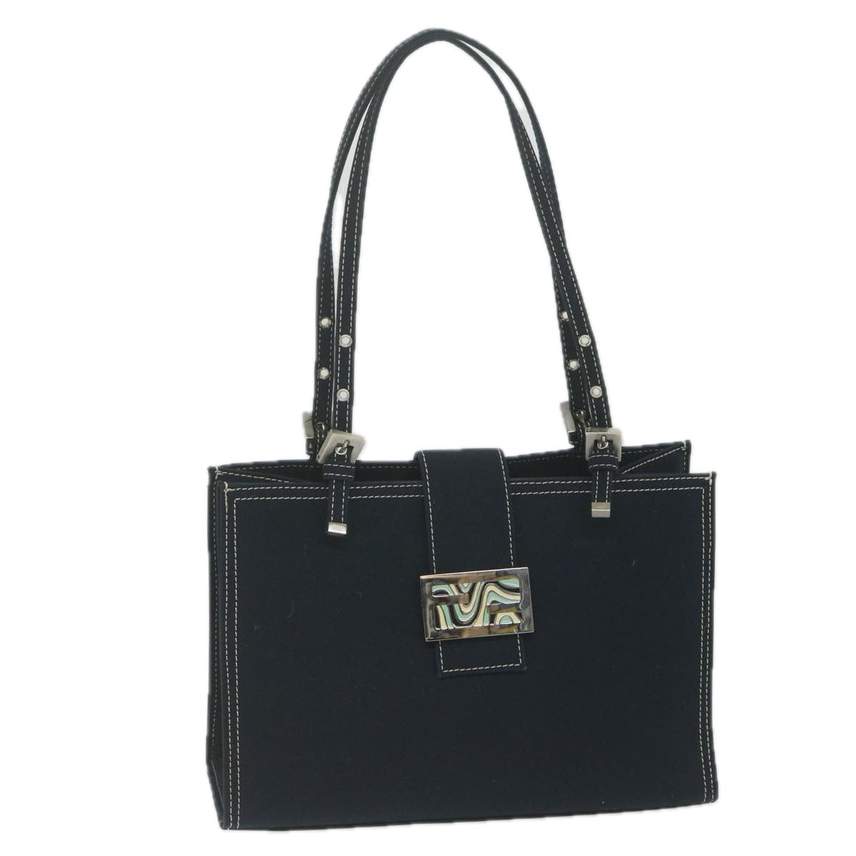 Luxury FendiShoulder Bag Canvas Navyam5558