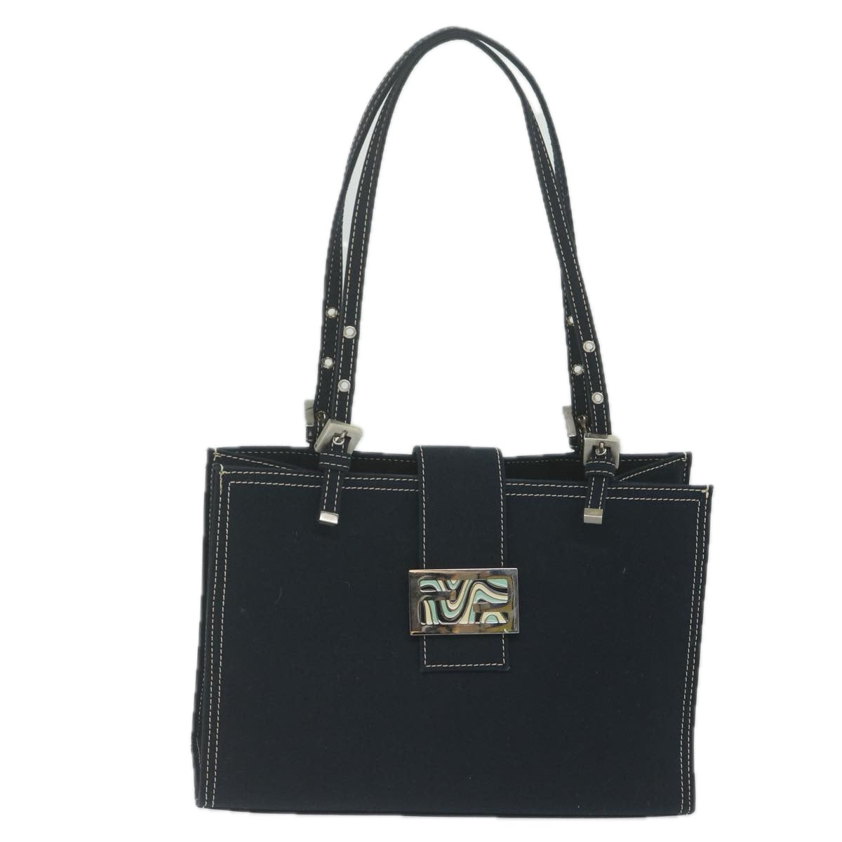 Luxury FendiShoulder Bag Canvas Navyam5558
