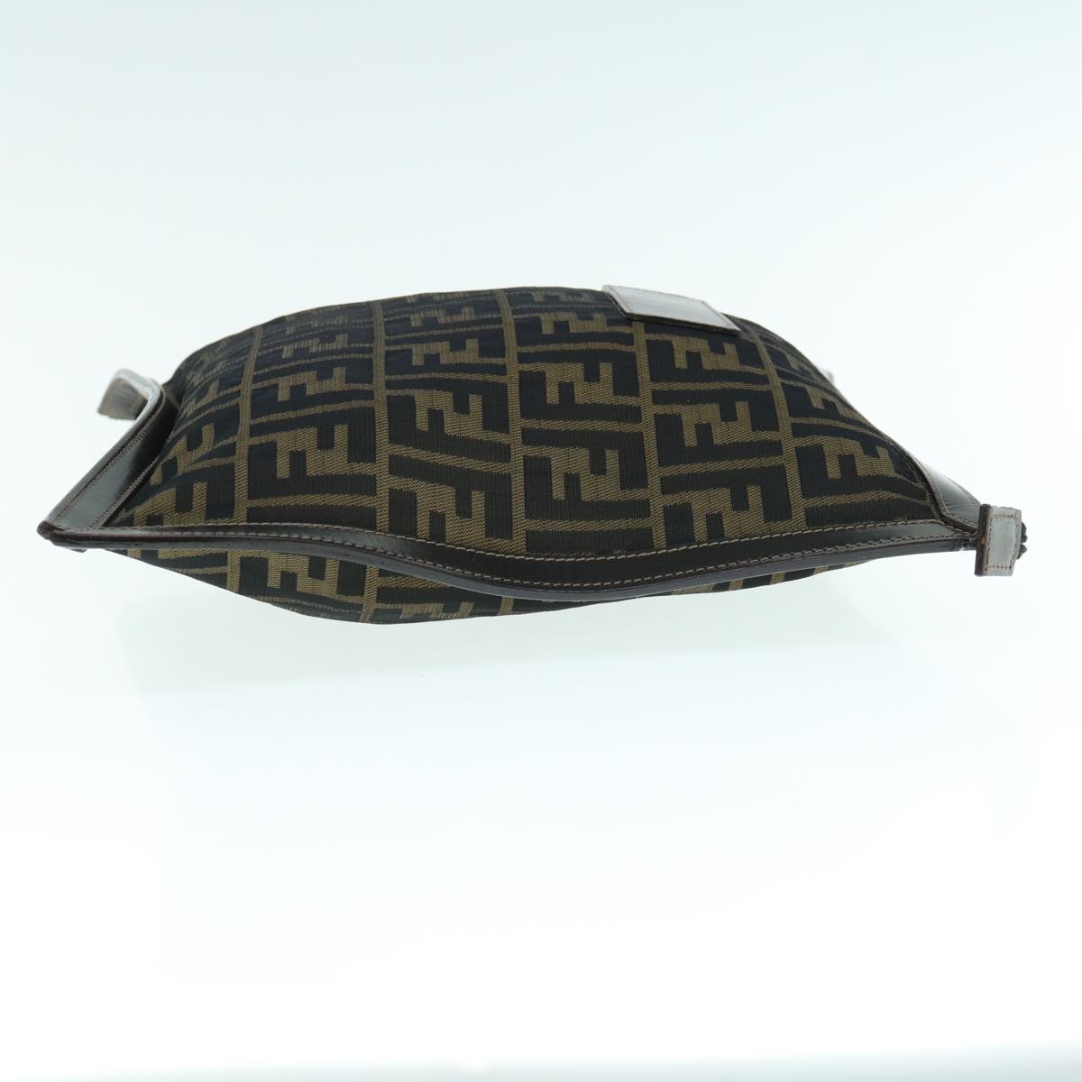 Luxury FendiZucca Canvas Clutch Bag Black Brownam5573