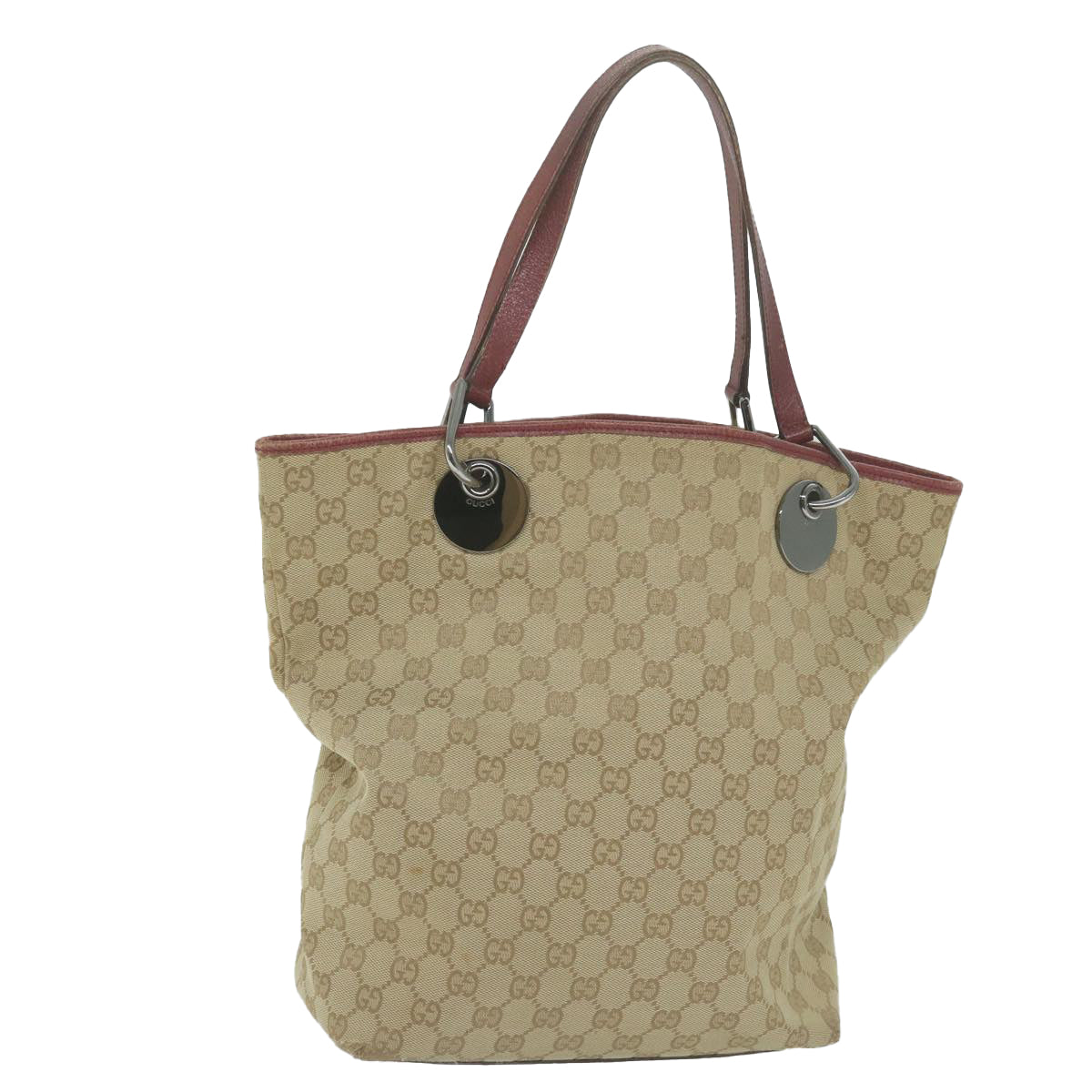 GUCCI GG Canvas Tote Bag Beige 120836  am5649