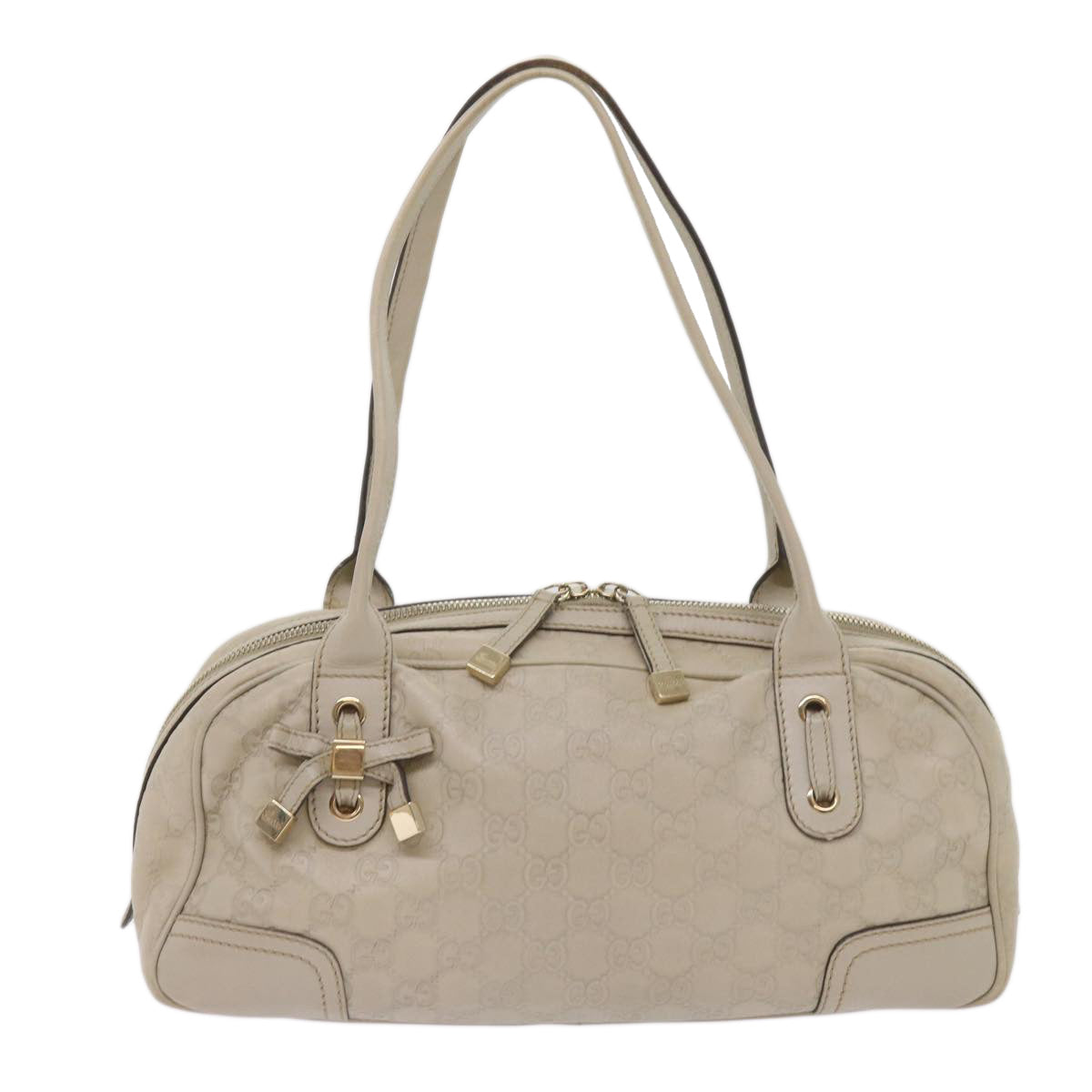 GUCCI GG Canvas Guccissima Pretty Shoulder Bag White 161720  am5672