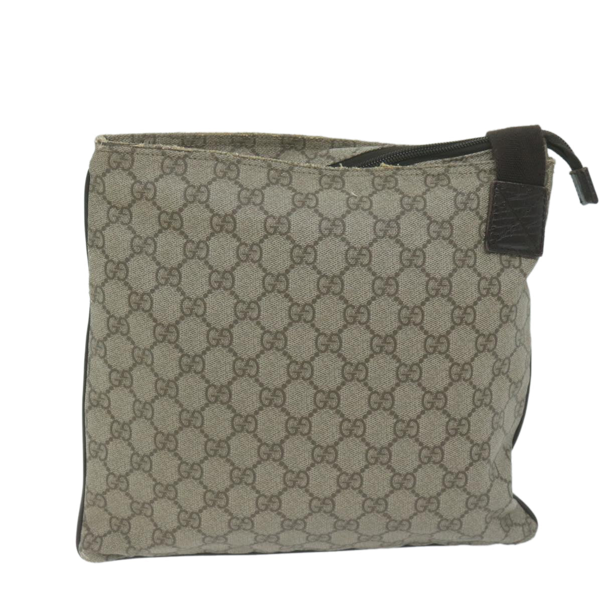 GUCCI GG Supreme Shoulder Bag PVC Beige 141626  am5746