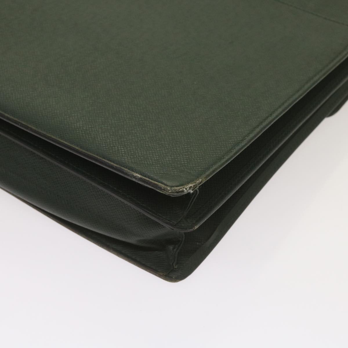 LOUIS VUITTON Taiga Leather Clutch Bag Hand Bag 2Set Green LV am5763
