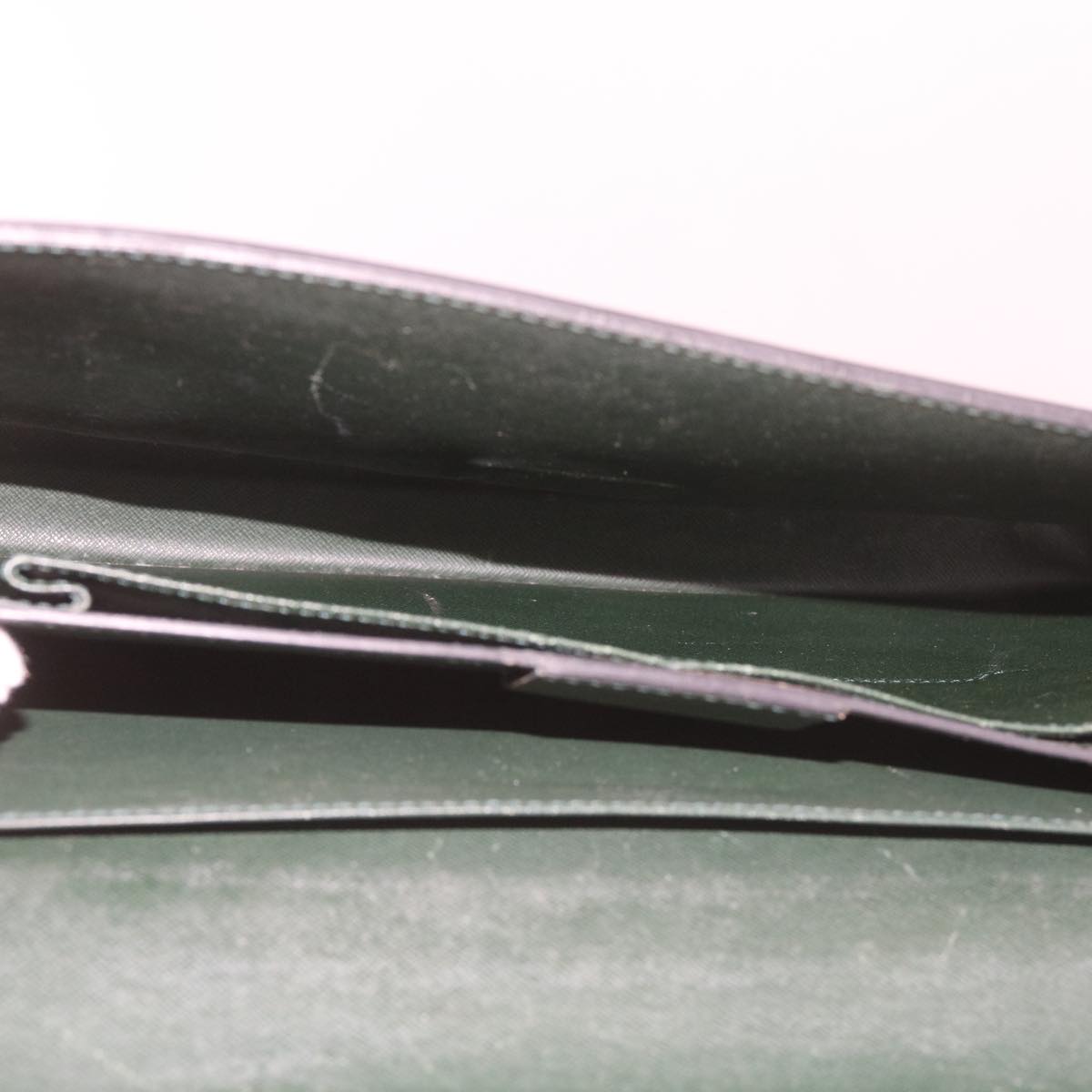 LOUIS VUITTON Taiga Leather Clutch Bag Hand Bag 2Set Green LV am5763