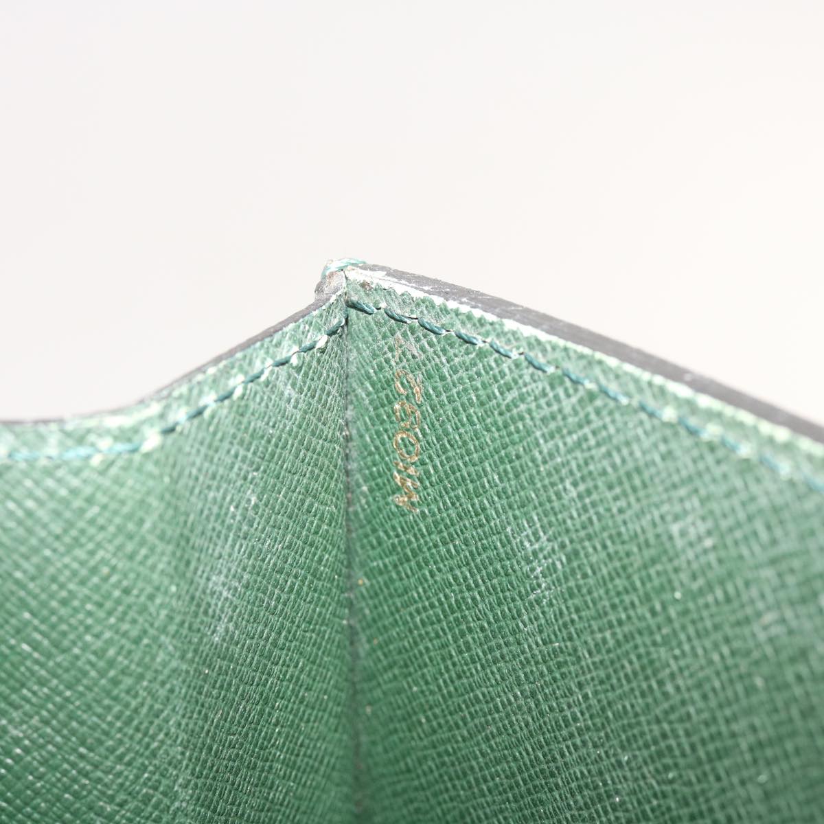 LOUIS VUITTON Taiga Leather Clutch Bag Hand Bag 2Set Green LV am5763