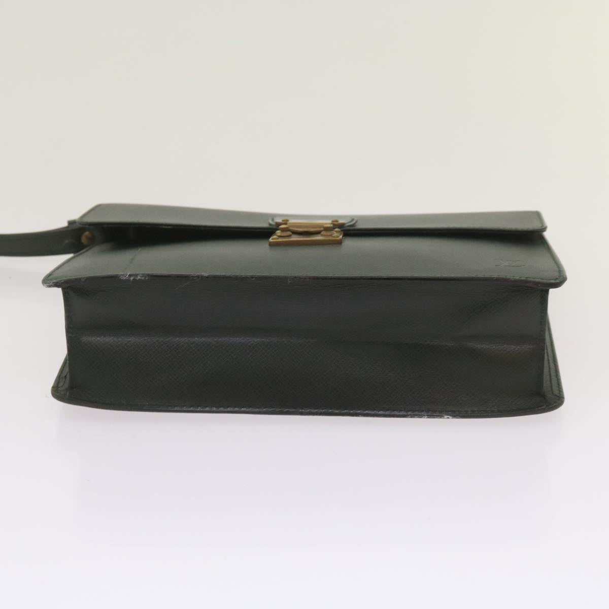 LOUIS VUITTON Taiga Leather Clutch Bag Hand Bag 2Set Green LV am5763