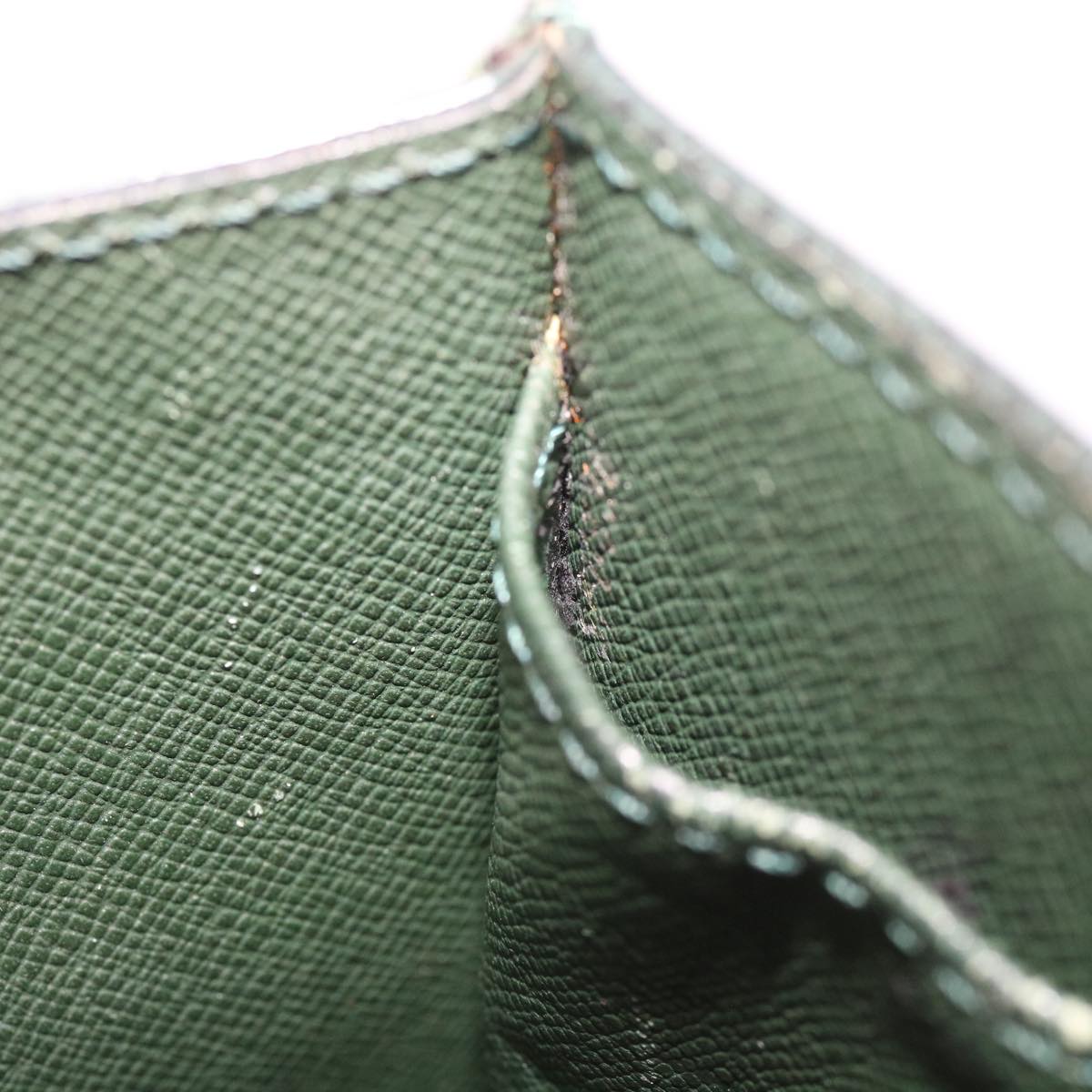 LOUIS VUITTON Taiga Leather Clutch Bag Hand Bag 2Set Green LV am5763