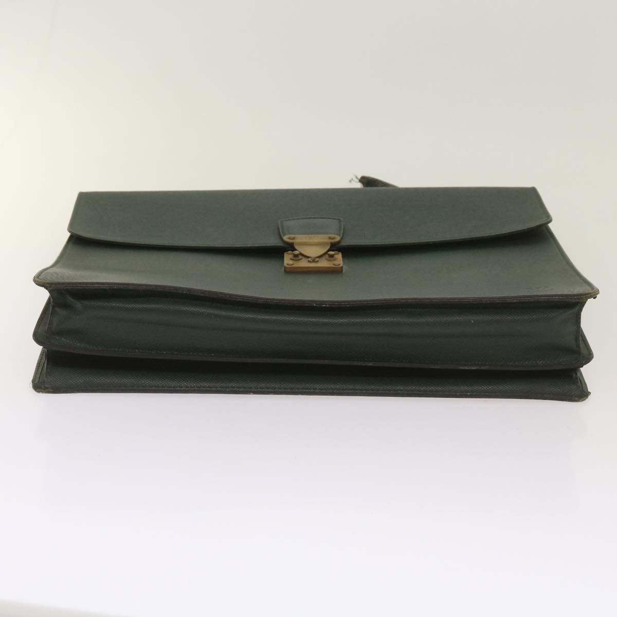 LOUIS VUITTON Taiga Leather Clutch Bag Hand Bag 2Set Green LV am5763