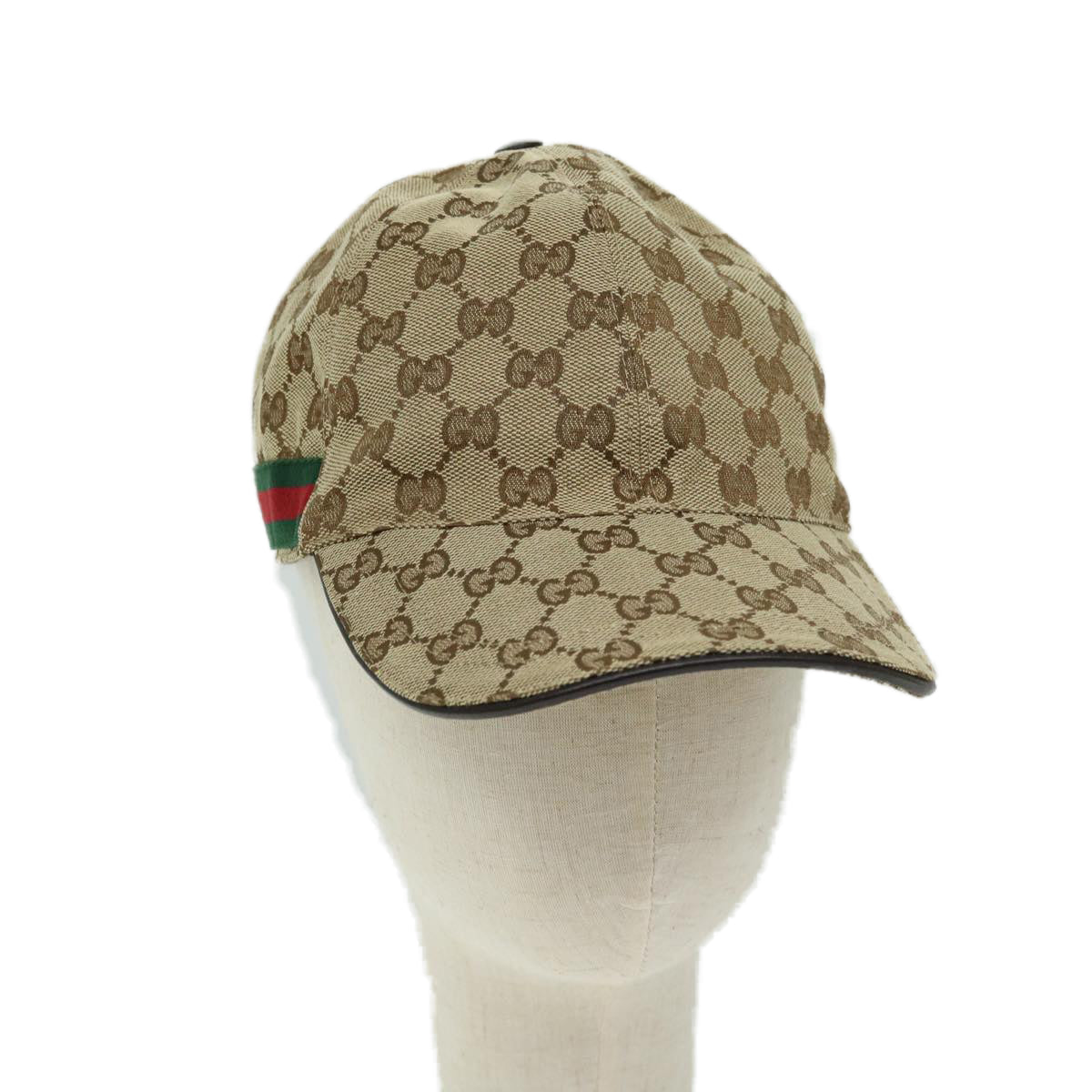 GUCCI GG Canvas Web Sherry Line Cap L size Beige Red Green 200035  am5811