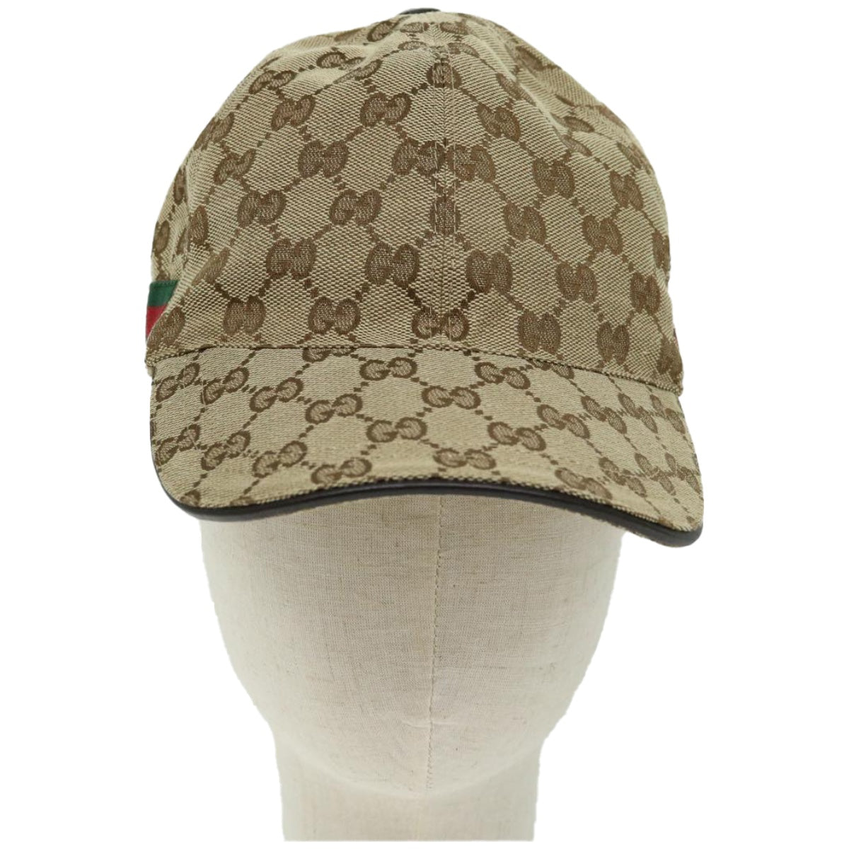 GUCCI GG Canvas Web Sherry Line Cap L size Beige Red Green 200035  am5811
