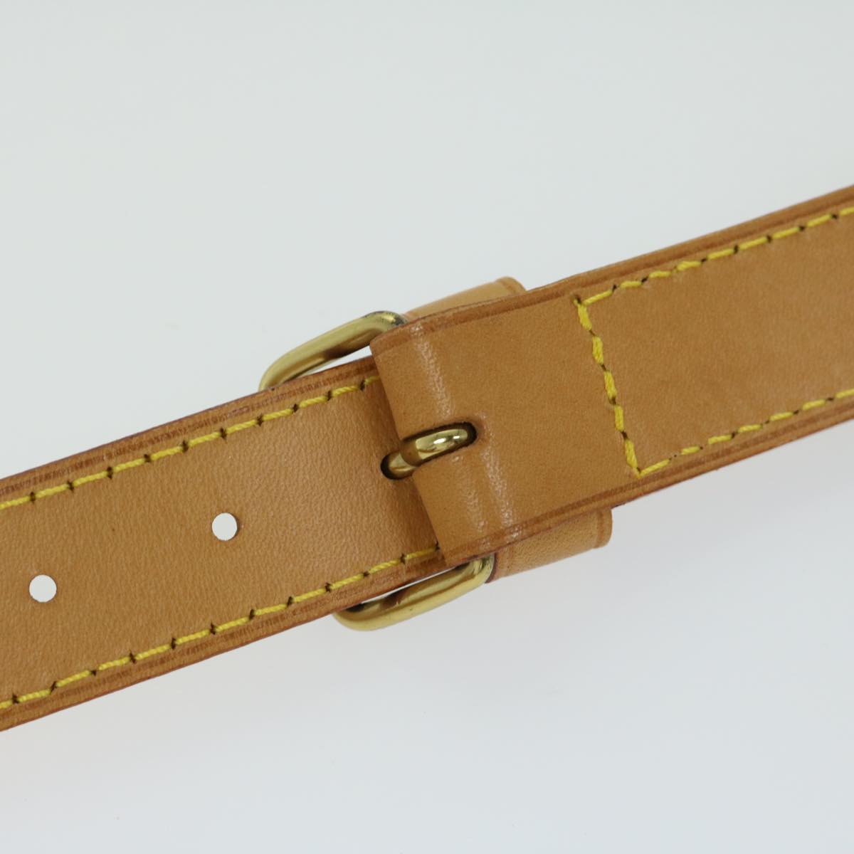 LOUIS VUITTON Adjustable Shoulder Strap Leather 34.6""-41.7"" Beige am5816