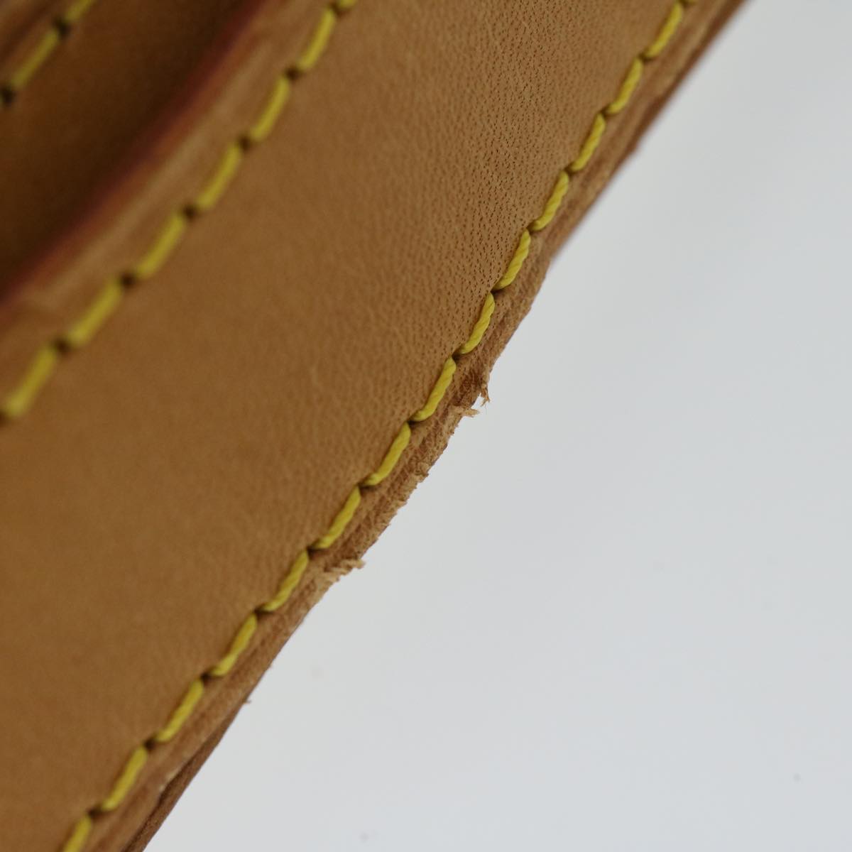 LOUIS VUITTON Adjustable Shoulder Strap Leather 34.6""-41.7"" Beige am5816