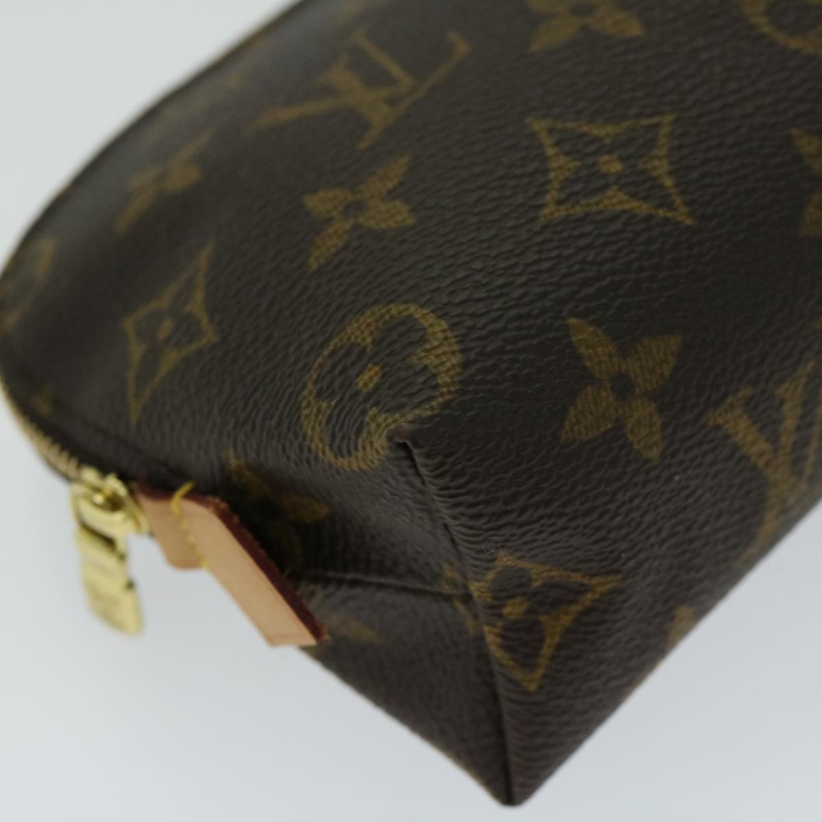 LOUIS VUITTON Monogram Pochette Cosmetic PM Cosmetic Pouch M47515 am5831A