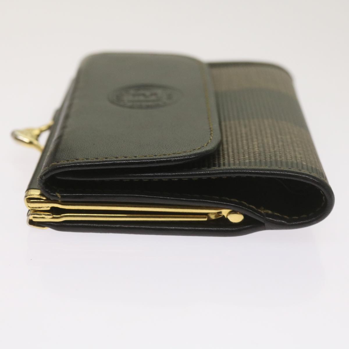 Luxury FendiPecan Canvas Wallet Black Brownam5840