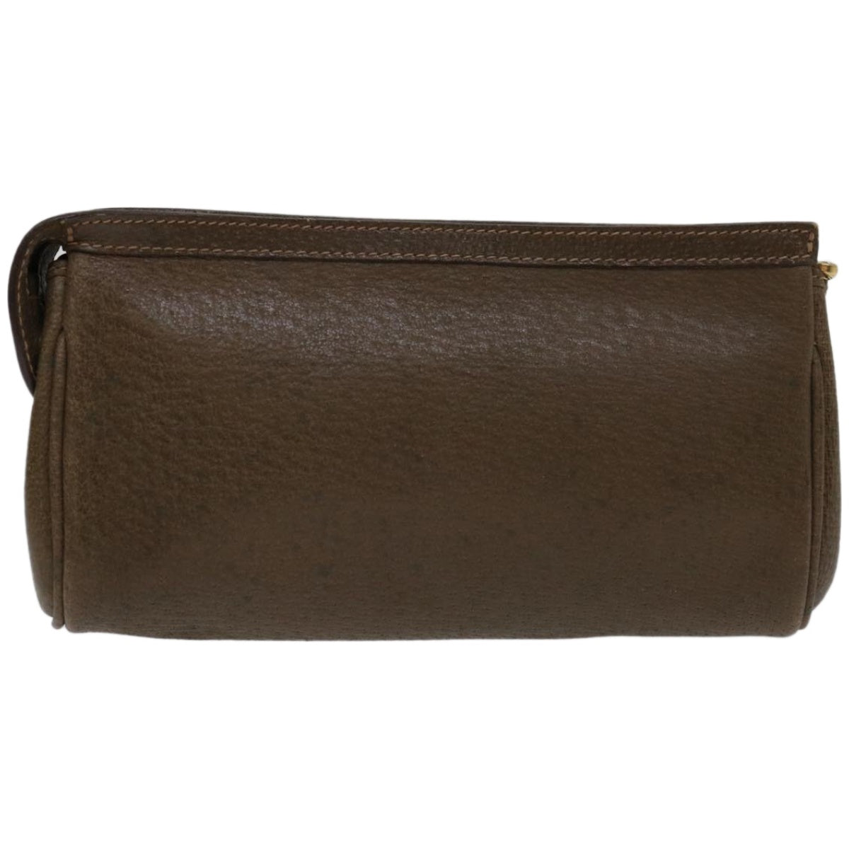 GUCCI Web Sherry Line Pouch Leather Brown Red Green 039 904 0665  am5842