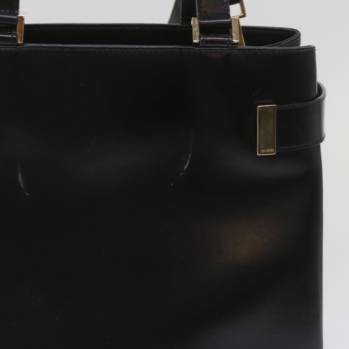 GUCCI Hand Bag Leather 2way Black 000 2046 0562  am5882
