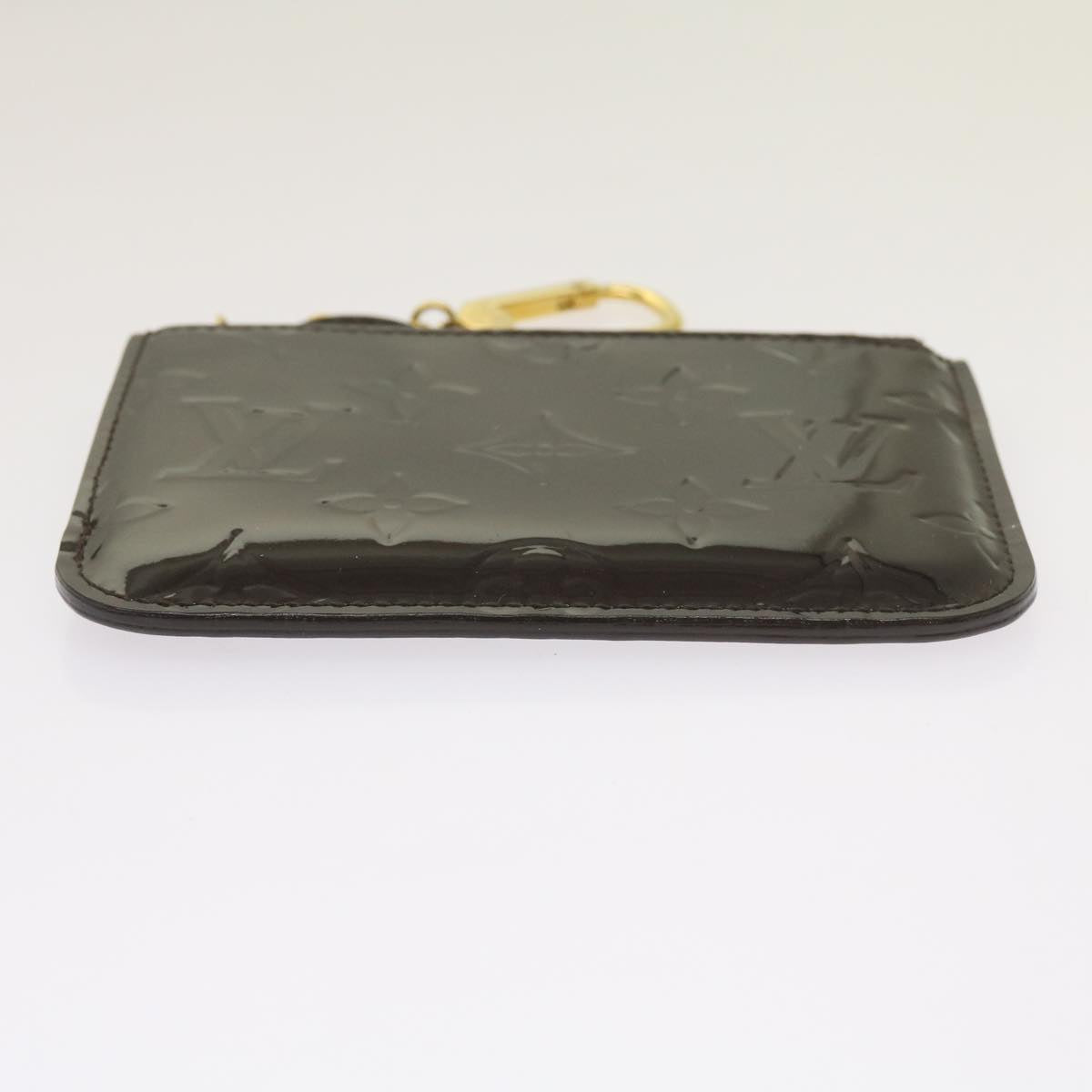LOUIS VUITTON Vernis Pochette Cles NM Coin Purse Amarante M93557 LV am5905