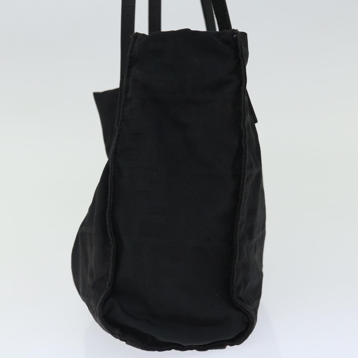Luxury FendiZucca Canvas Shoulder Bag Blackam5951