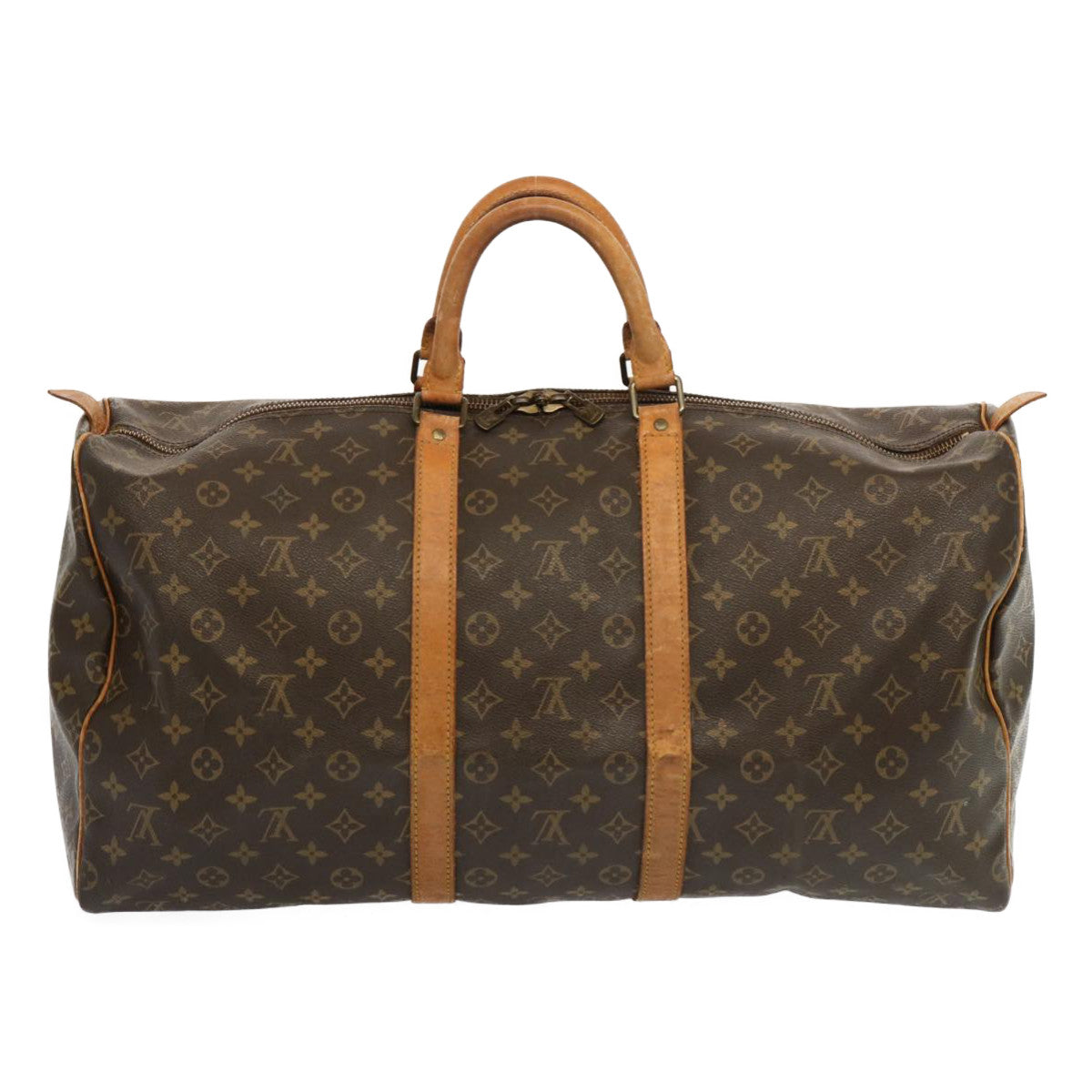 LOUIS VUITTON Monogram Keepall 55 Boston Bag M41424 LV am5997