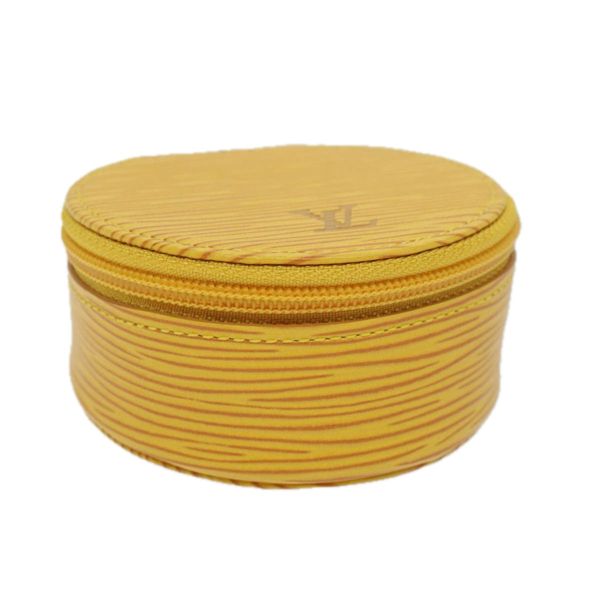 LOUIS VUITTON Epi Echran Bijoux 8 Jewelry Box Yellow M48229 LV am6002