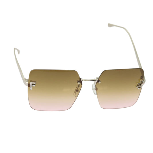 Luxury FendiSunglasses metal Brownam6017