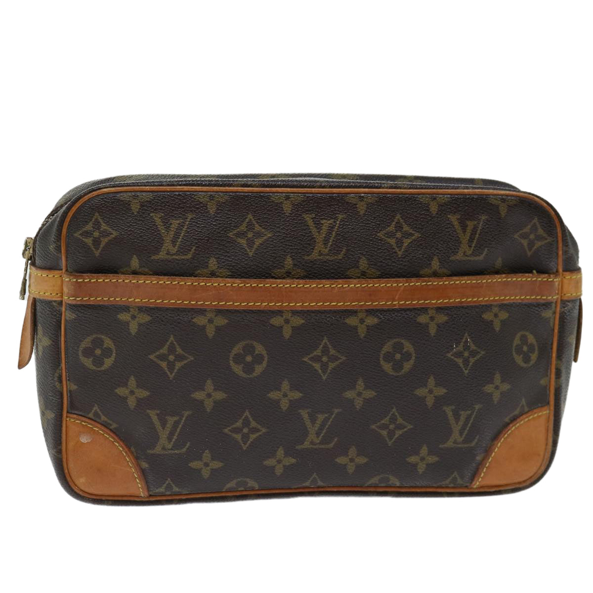 LOUIS VUITTON Monogram Compiegne 28 Clutch Bag M51845 LV am6022