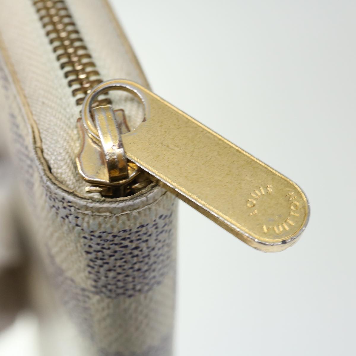 LOUIS VUITTON Damier Azur Zippy Wallet Long Wallet N63503 LV am6023