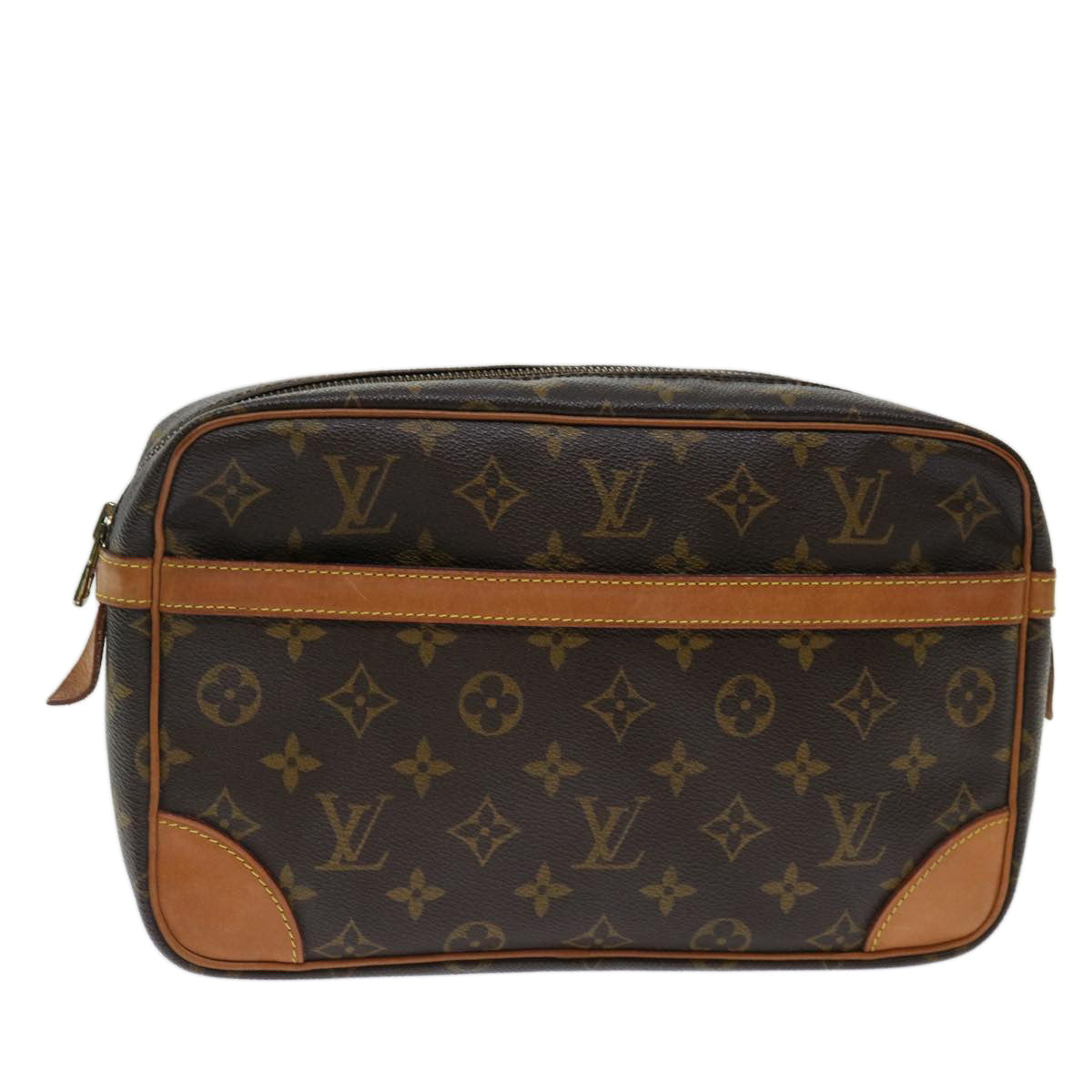 LOUIS VUITTON Monogram Compiegne 28 Clutch Bag M51845 LV am6024