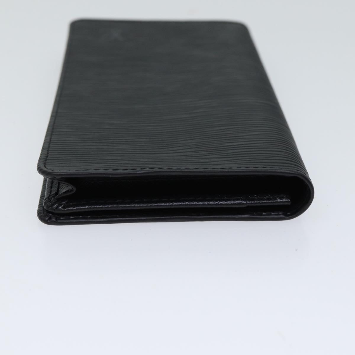 LOUIS VUITTON Epi Porte Cartes Credit Long Wallet Black M63212 LV am6036