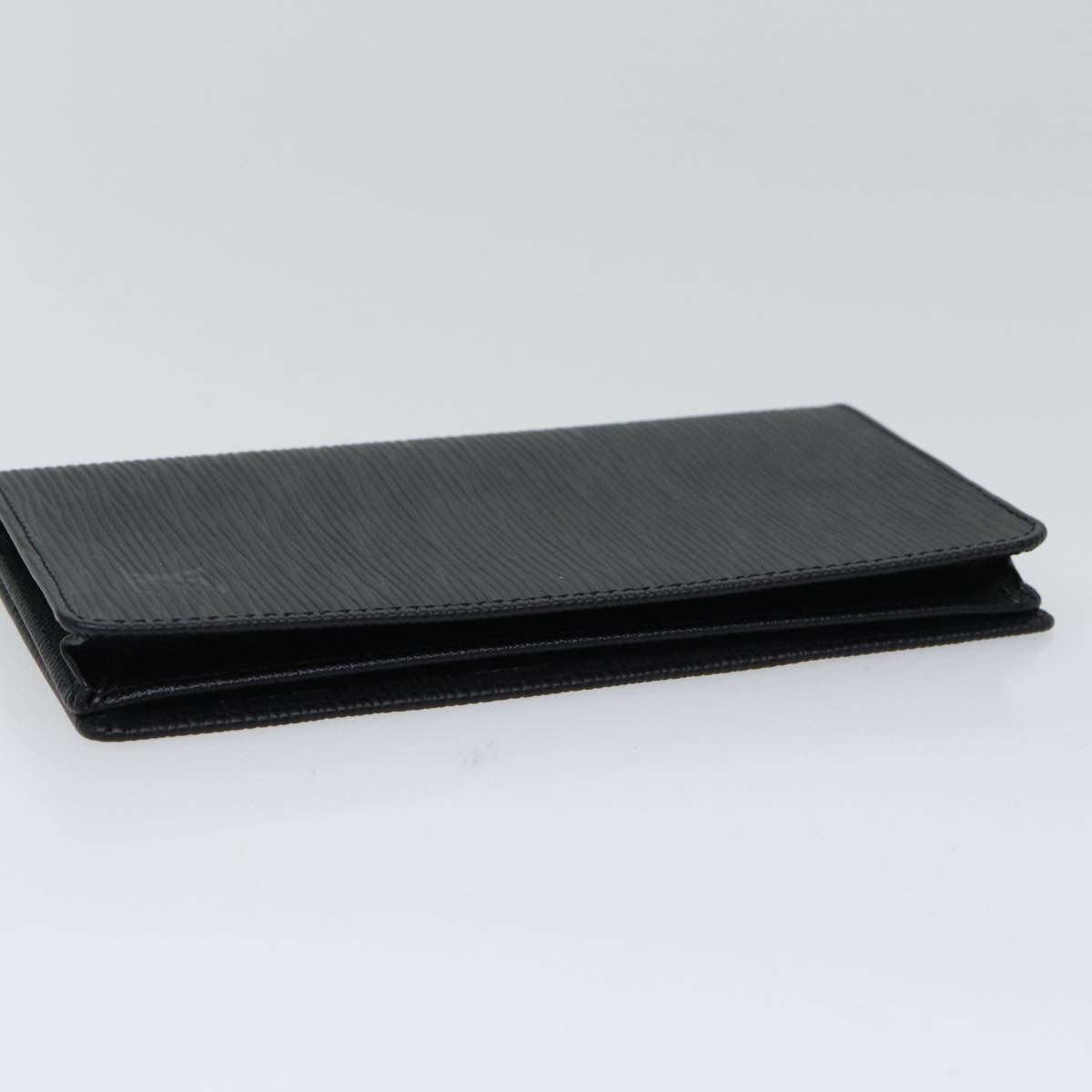 LOUIS VUITTON Epi Porte Cartes Credit Long Wallet Black M63212 LV am6036