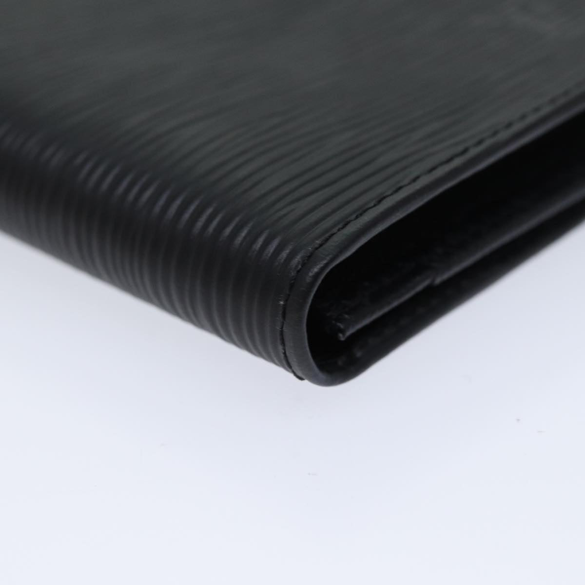 LOUIS VUITTON Epi Porte Cartes Credit Long Wallet Black M63212 LV am6036