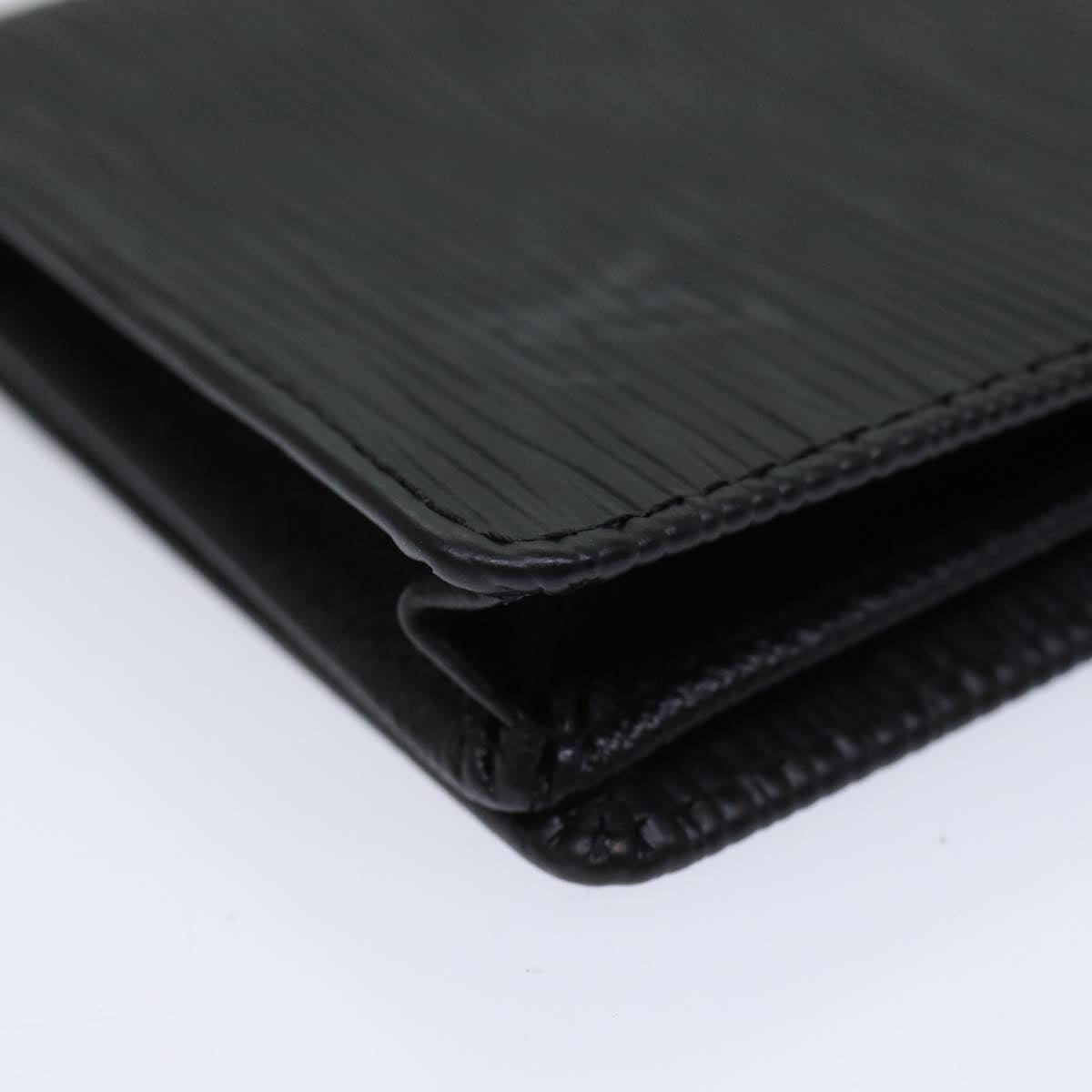 LOUIS VUITTON Epi Porte Cartes Credit Long Wallet Black M63212 LV am6036