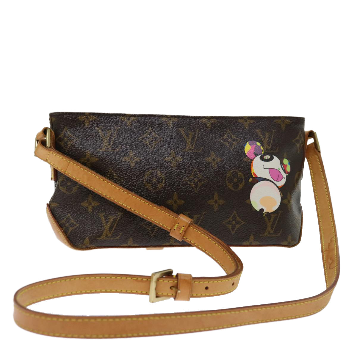 LOUIS VUITTON Monogram Panda Trotteur Shoulder Bag M51241 LV am6046