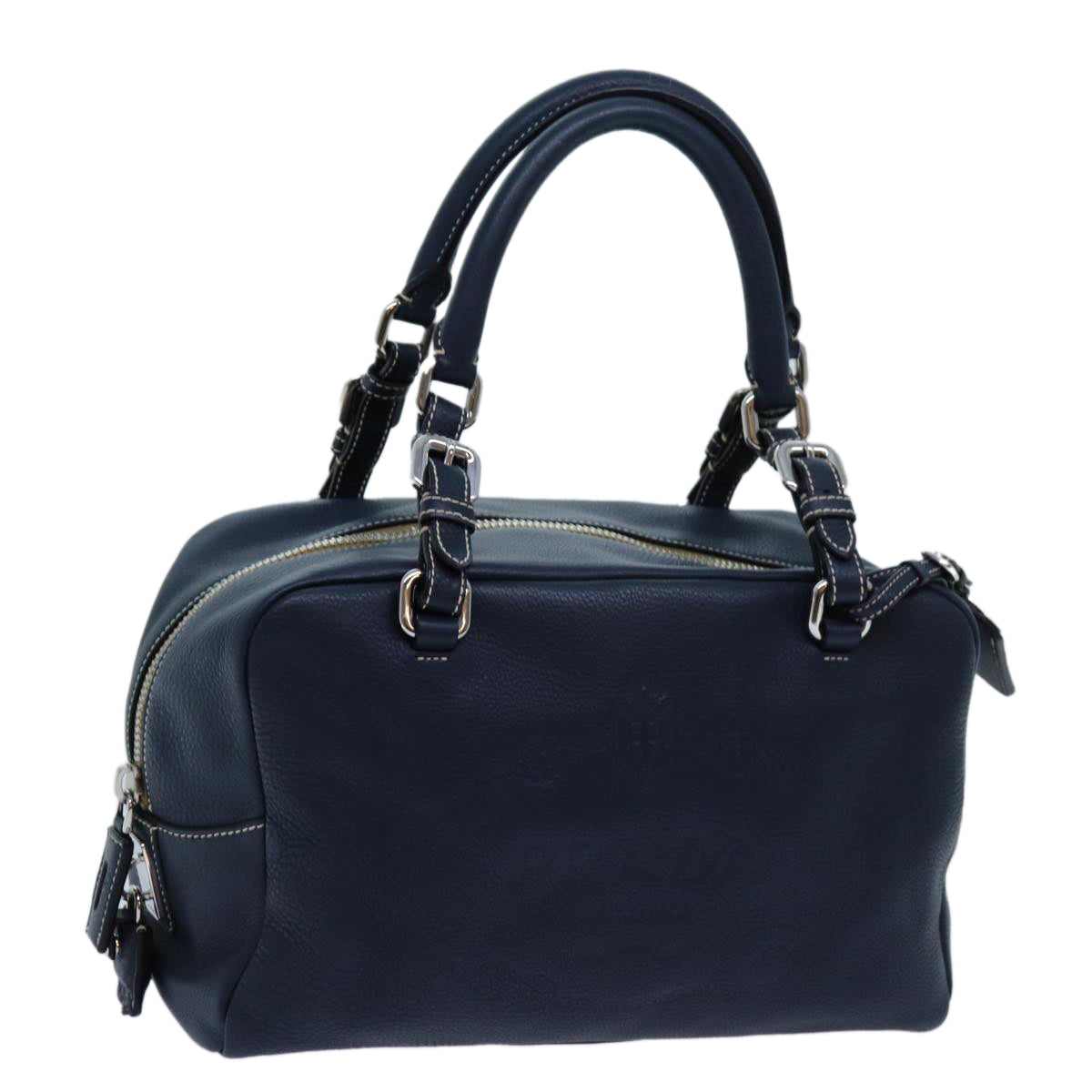 Luxury PradaHand Bag Leather Navy am6063