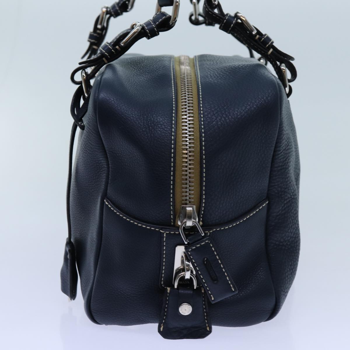 Luxury PradaHand Bag Leather Navy am6063