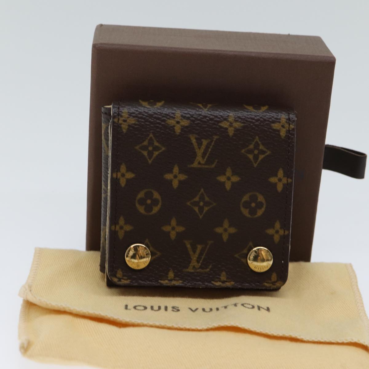 LOUIS VUITTON Monogram Jewelry Case Jewelry Box LV am6070