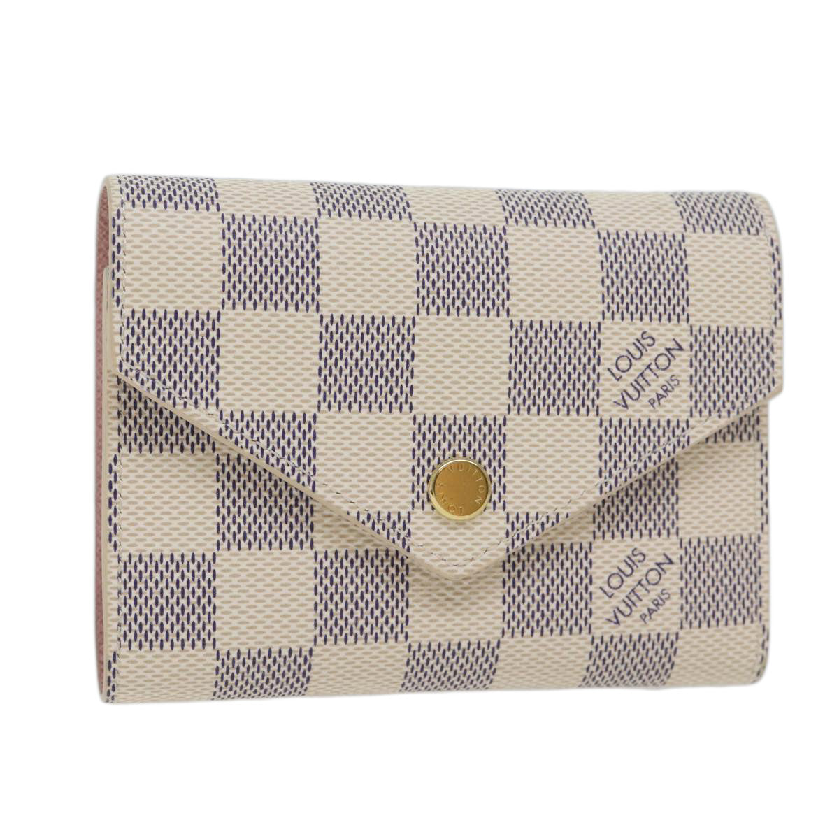 LOUIS VUITTON Damier Azur Portefeuille Victorine Wallet N64022 LV am6071A
