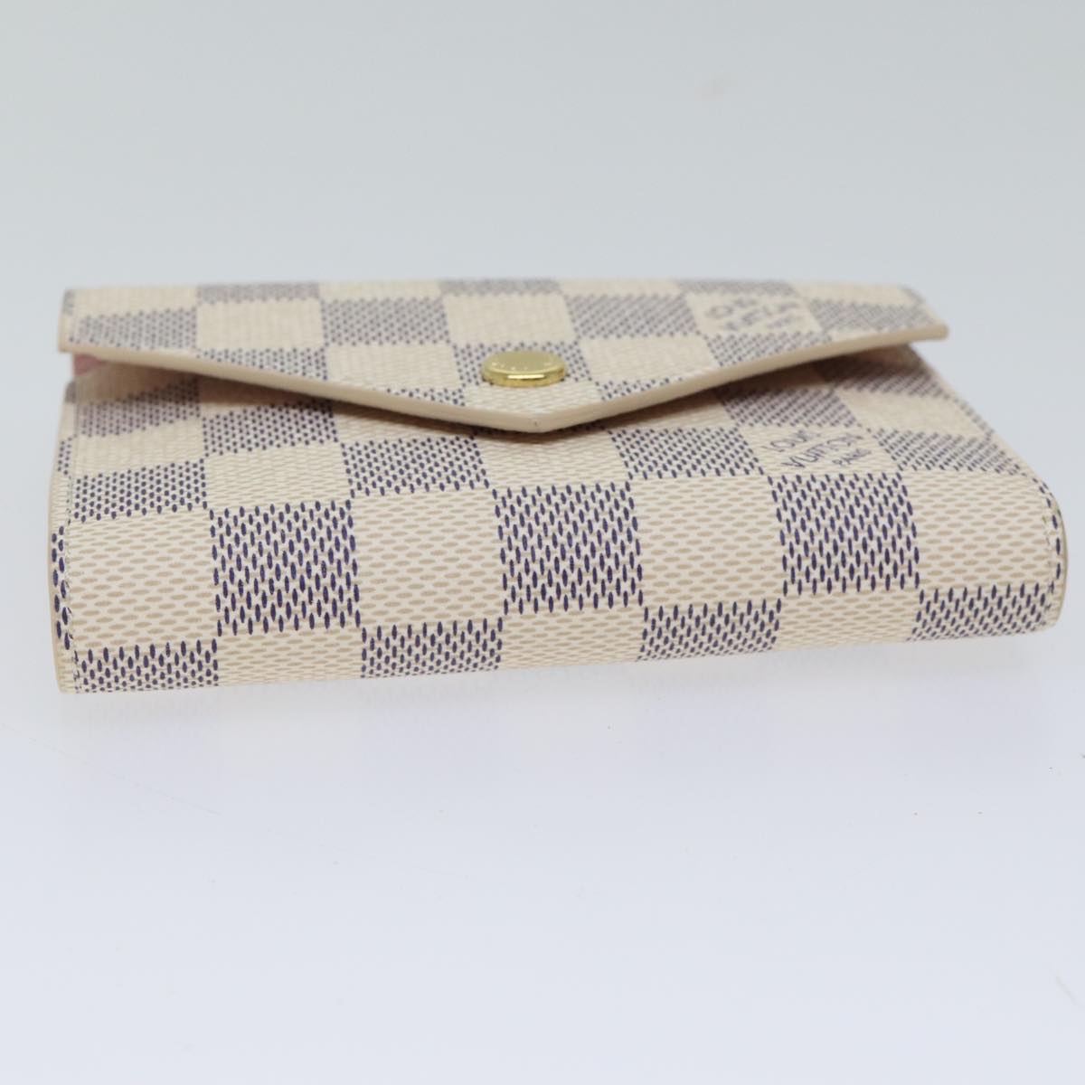 LOUIS VUITTON Damier Azur Portefeuille Victorine Wallet N64022 LV am6071A