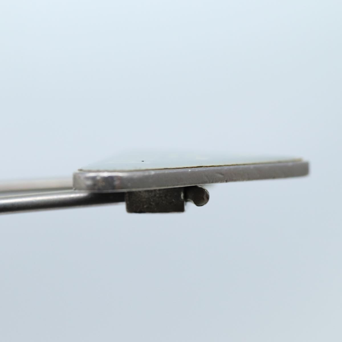 Luxury PradaTriangle Plate Key Ring metal Black am6073
