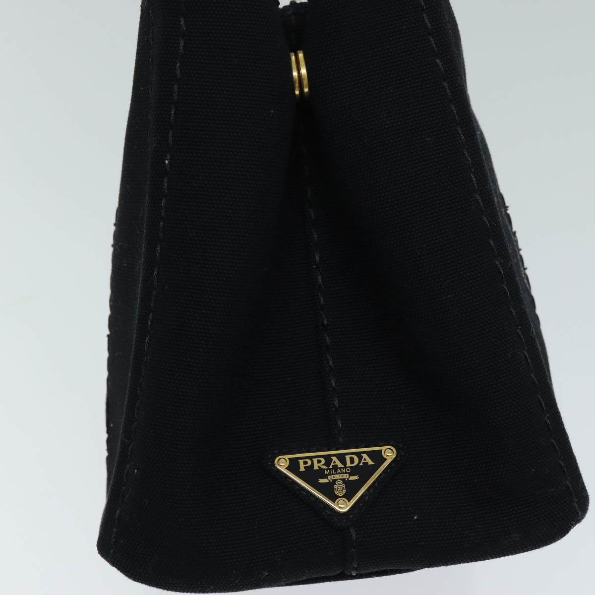 Luxury PradaCanapa PM Hand Bag Canvas 2way Black am6096A