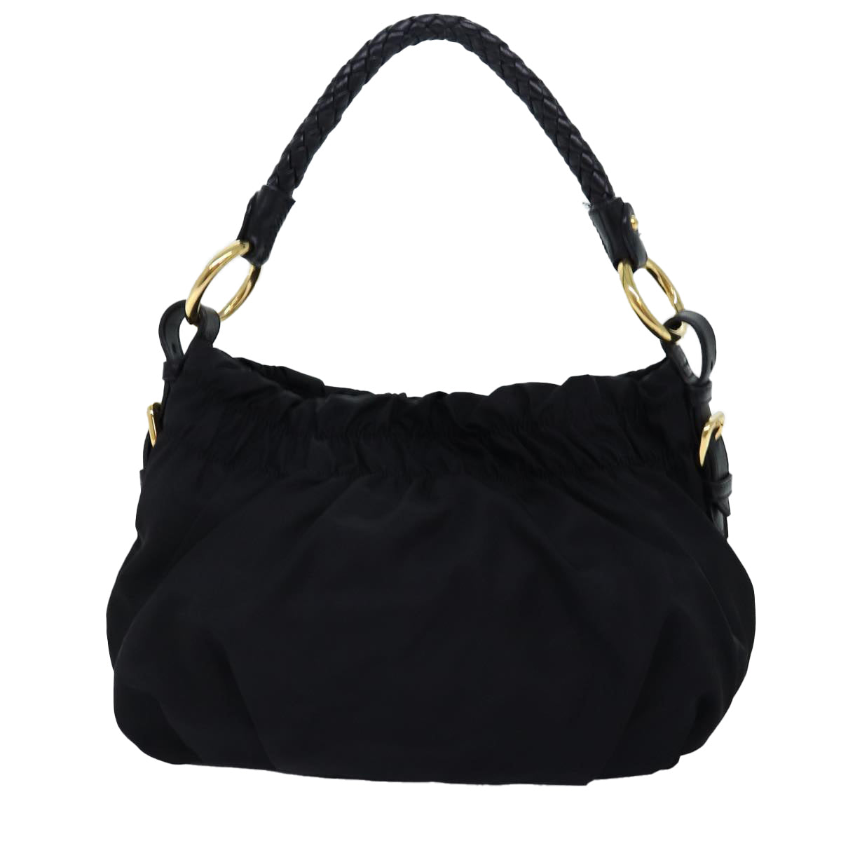 Luxury PradaRibbon Hand Bag Nylon Black am6168