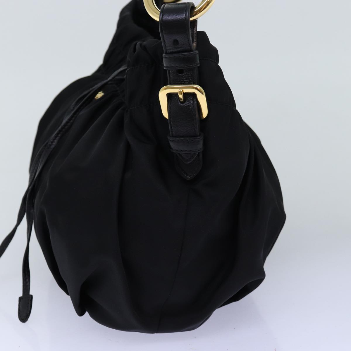 Luxury PradaRibbon Hand Bag Nylon Black am6168