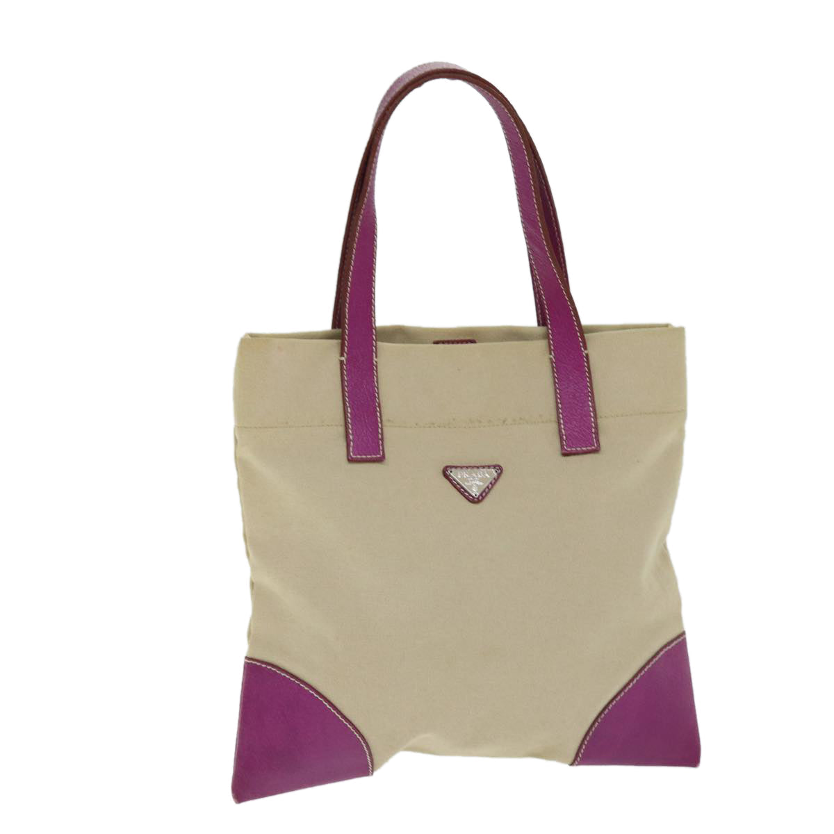 Luxury PradaTote Bag Canvas Beige am6227