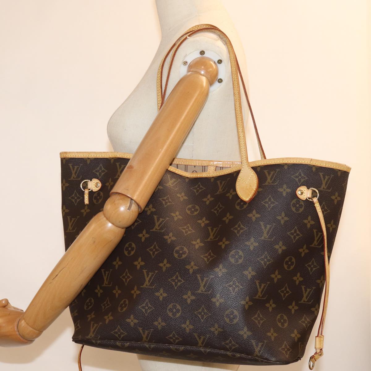 LOUIS VUITTON Monogram Neverfull MM Tote Bag M40156 LV am6271