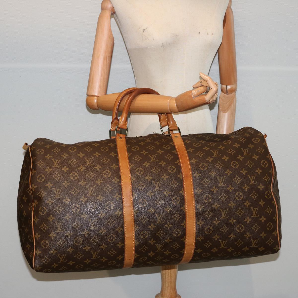 LOUIS VUITTON Monogram Keepall 60 Boston Bag M41422 LV am6272