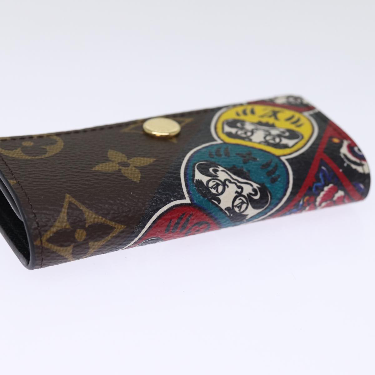 LOUIS VUITTON Monogram Kabuki Daruma Multicles 4 Key Case M67252 LV am6279
