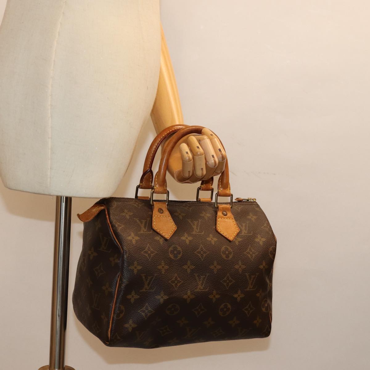 LOUIS VUITTON Monogram Speedy 25 Hand Bag M41528 LV am6280