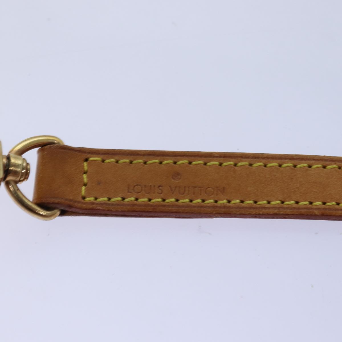 LOUIS VUITTON Shoulder Strap Leather 35.8"" Beige LV am6281